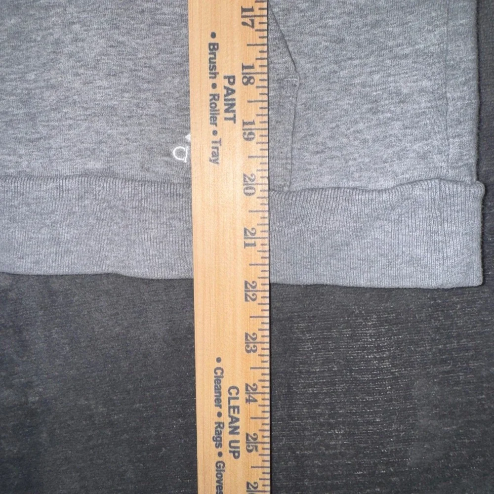 Kids Large Adidas Pullover Hoodie Gray Excellent Fleece Graphic Sweatshirt